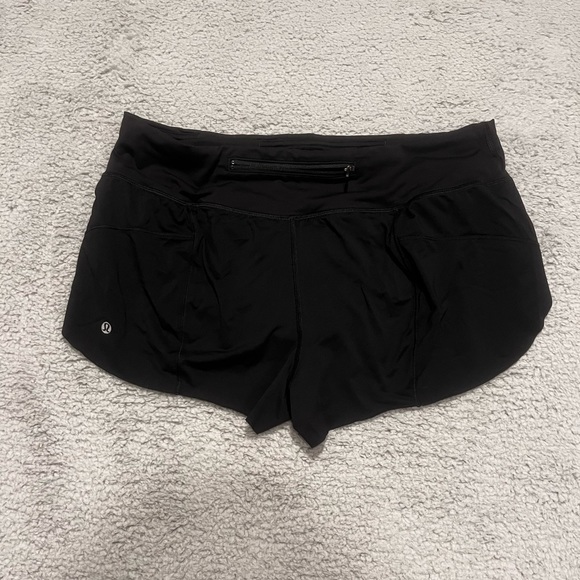 Lululemon black shorts with liner and inseam 2 size 10 - Picture 2 of 3